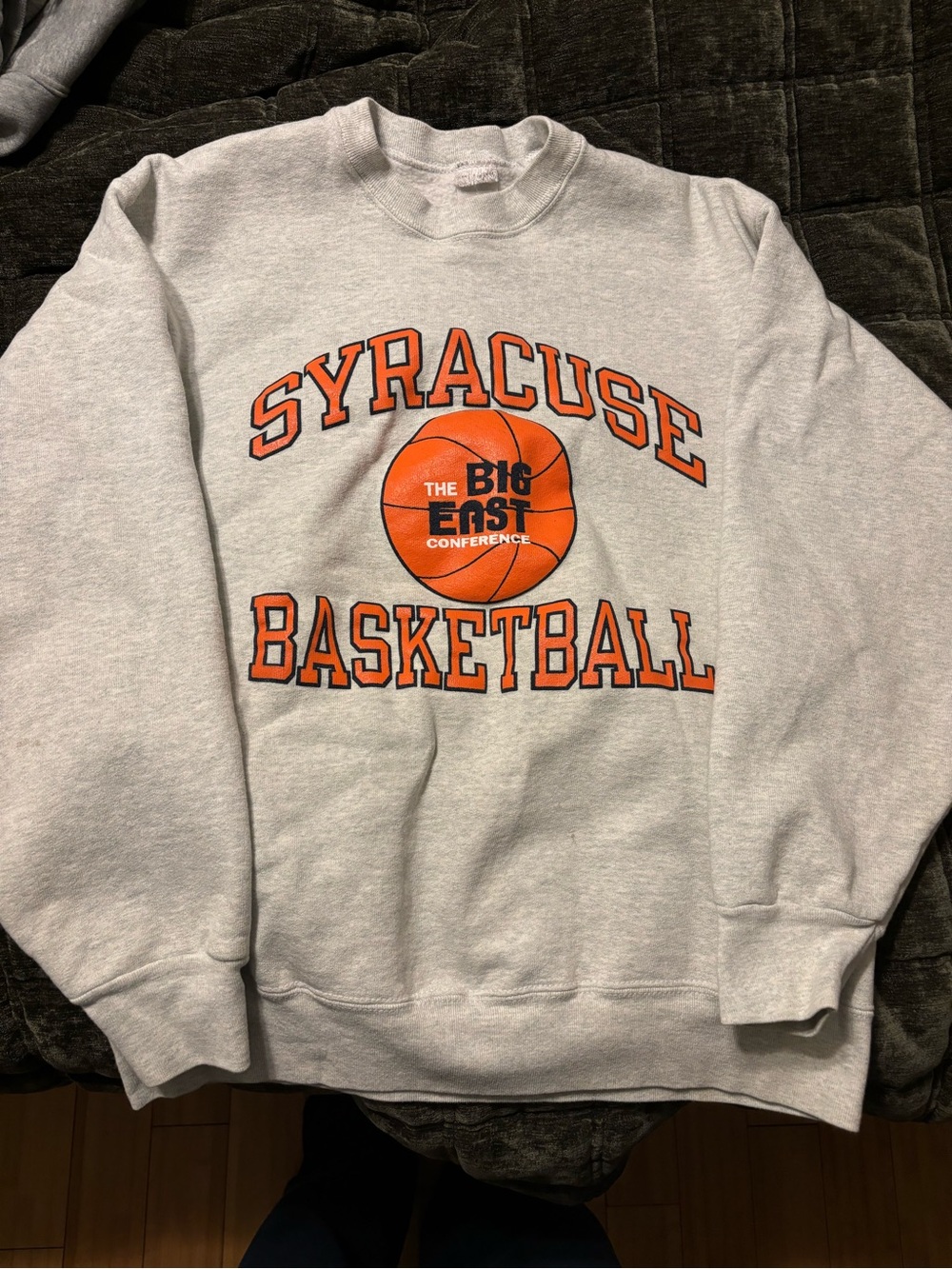 Syracuse Basketball Crewneck Sweatshirt - Gray/Orange